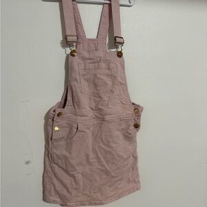 Pink Corduroy Overalls